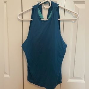Ivivva blue tank tank with built in bra
